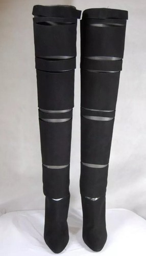 Atemberaubende Giuseppe Zanotti Cut Out Overknee Wildleder Stiefel! gr 39! - Bild 4 von 6