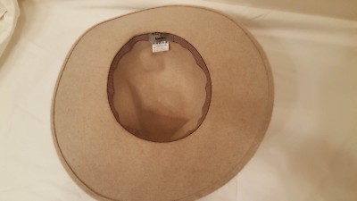 Vintage Angiolo Frasconi Rabbit Hair Hat Made in Italy Wide Brim Floral Front Angiolo Frasconi Firenze‎ Italy x Neiman Marcus Rabbit Hair  main image 4