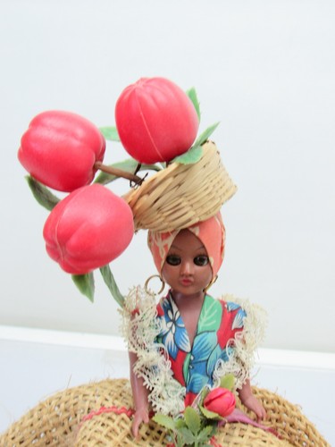 2 Vintage Souvenir Puppen Konvolut Chiquita Jamaika Bahamas Insel Obst 60er Jahre - Bild 5 von 13