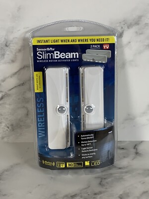 Sensor Brite Slim Beam As Seen On TV Wireless Motion Sensor LED Light - Lot of 2