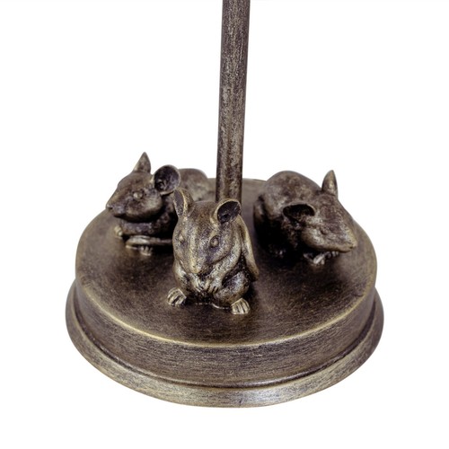 Antigua lámpara de mesa de ratón luz de noche retro animal luz de dormitorio - Imagen 4 de 8
