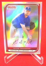 Kevin Millwood Refractor Topps Bowman Chrome 2008 Baseball Card #28 MT