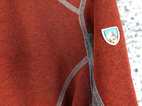 Kuhl Kashmira Boys Sweater Red Fleece 1/4 Zip Pullover Outdoor Hiking Size Large - Picture 7 of 16