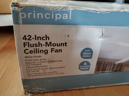 42-Inch Flush Mount Ceiling Fan, 4 Blade, 110 Volt - Picture 2 of 8