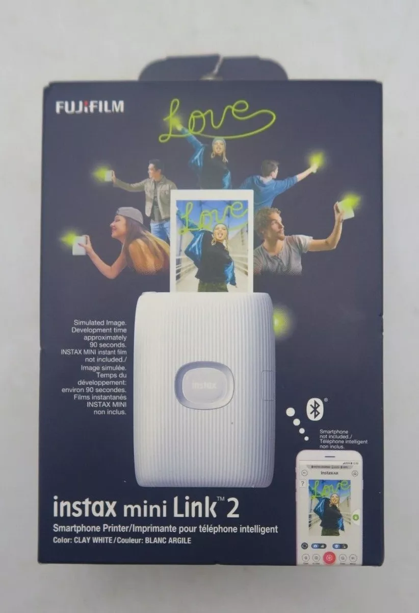 Fuji Film Instax Mini Link 2 Bluetooth Smartphone Printer Clay