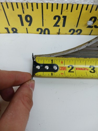 Used OEM LH Fender Trim Panel w/ Emblem 1956 Packard Patrician (TB12) - Picture 11 of 12