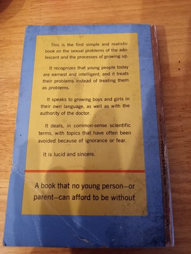 Sex And The Adolescent book Maxine Davis 1958 vintage unique rare - Imagen 2 de 7