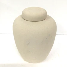 Vintage Jaru Ceramic Ginger Jar Pot with Lid Signed 9.5 Inches Tall Dated 1981