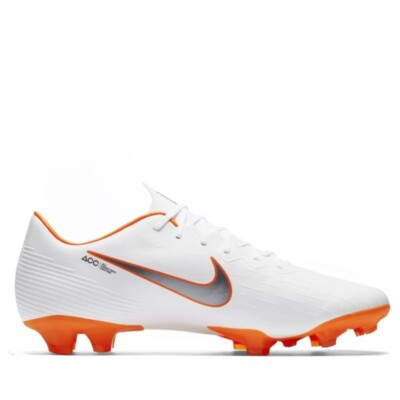 Nike Vapor 12 Pro FG ACC Soccer Cleats White Total Orange Size