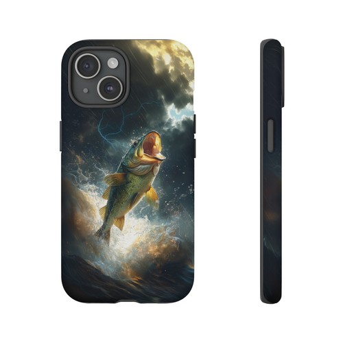 Big Mouth Bass Fish Thunderstorm River - Phone Case for iPhone, Galaxy, Pixel - 第 37/281 張圖片