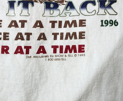 VTG America Taking It Back T-Shirt Mens XL Founding Fathers Single Stitch Tee - Picture 5 of 7