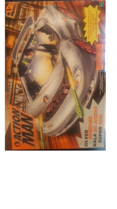 Action Man Silver Speeder Car plus Action Man Silver Speeder