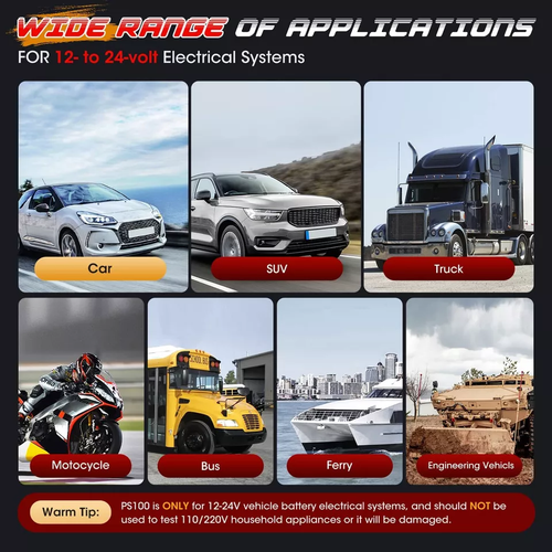 Autel Power Scan PS100 Circuit Tester Electrical Power Probe 12V/24V Diagnostic - Picture 10 of 16