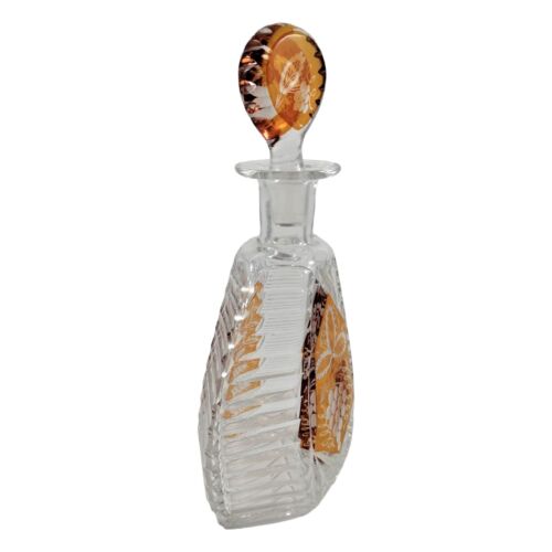 Set liquore in vetro art deco boemo ceco di Karl Palda, decanter e 4 tazze, 1930 - Foto 11 di 19