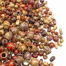 500 Pcs Wooden Beads For Jewelry Making Adults Painted Assorted African Beads