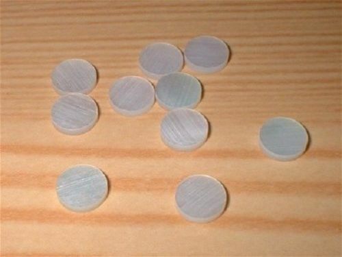 100 Mother of Pearl   Shell  Luthier Dots Choice of  Sizes 2 - 6 mm - Afbeelding 1 van 1