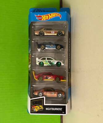 Hot Wheels Nightburnerz 5 Pack Inc Rare Skyline, Miata And Escort