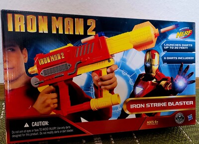 Nerf Vintage Iron Man 2 Iron Strike Blaster Neu OVP Rarität