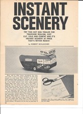 HO Hot Dog Trailer for Slot Car Track Plans Pattern Original Vintage Mag Article