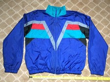 Vtg. Men’s (LARGE) “Windbreaker For The Forward Life” Lined Zip Up Jacket NICE