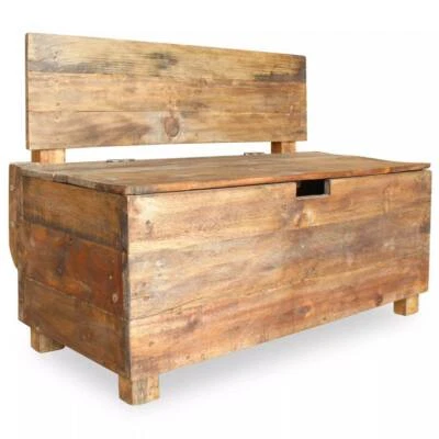 Vidaxl Bench Solid Reclaimed Wood 86x40x60 Sku 244510 Free