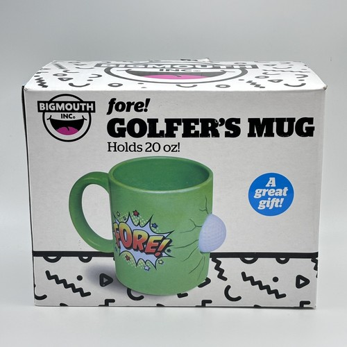 Big Mouth Golfer's Coffee Mug Cup Fore Bigmouth Gift Golf Golfing New - Picture 6 of 7