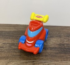 Playskool Hasbro Red Race Car w/Smile Face Wendy's Kid 3" Plastic Toy 2005