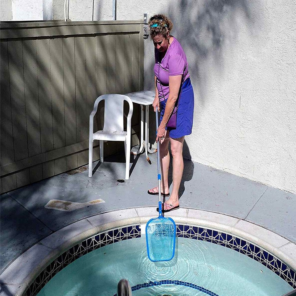 Hot Tub Cleaning Kit with Pool Net Sponge Cleaning Brush Scrubber Brush