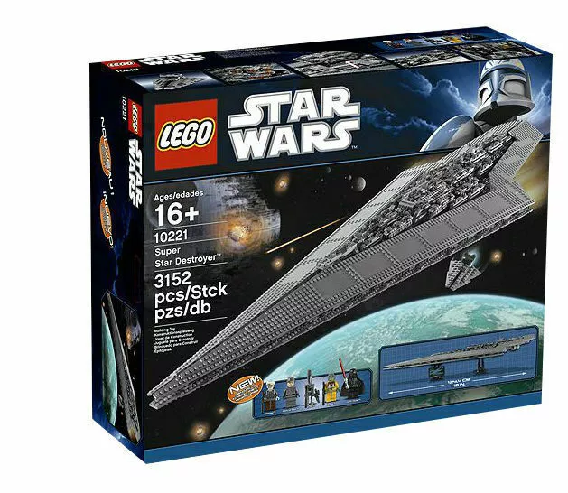 New LEGO Star wars 10221 SUPER STAR DESTROYER - UCS - Sealed ShipsWorld Wide