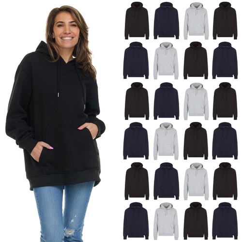 BILLIONHATS Womens Hoodie Oversized Sweatshirts,Cotton Blend, Bulk Womens Hoodie - Picture 2 of 93