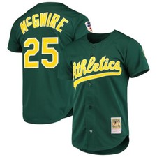Oakland Athletics Mark McGwire Mitchell & Ness Green 1997 MLB Authentic Jersey