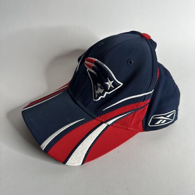 Vintage New England Patriots Reebok On Field Hat Blue Red FOOTBALL