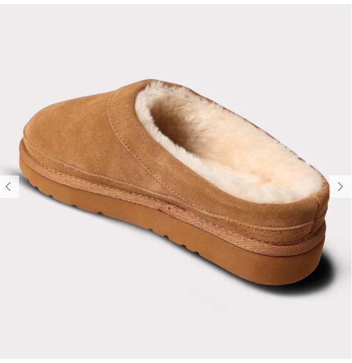 Zapatillas cómodas para mujer Lamo Jules castaño/sólidas talla 7 medianas nuevas en caja Foto 3 de 4