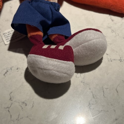 RARE ReSaurus 1998 Crash Bandicoot Plush Bean Bag Keyclip - Soft Toy Beanie - Picture 3 of 9