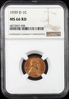 1939 D Lincoln Cent certified MS 66 RD by NGC! sku 47038