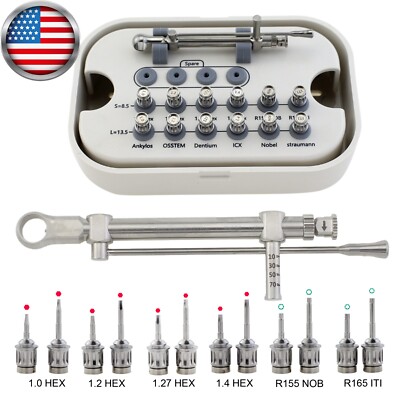 Implant HEX Drivers Nobel Biocare Screwdrivers Kit R155 Torque
