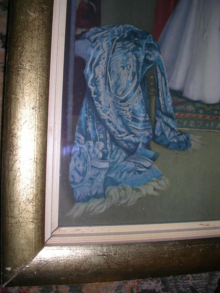 VINTAGE Beautiful Lithograph CRAFTED BY FRANKLIN PICTURE CO VINTAGE Beautiful Lithograph CRAFTED BY FRANKLIN PICTURE CO
