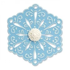 New, Retired Sizzix Bigz Snowflake #4 die with Emboss #657366 Retail $29.99