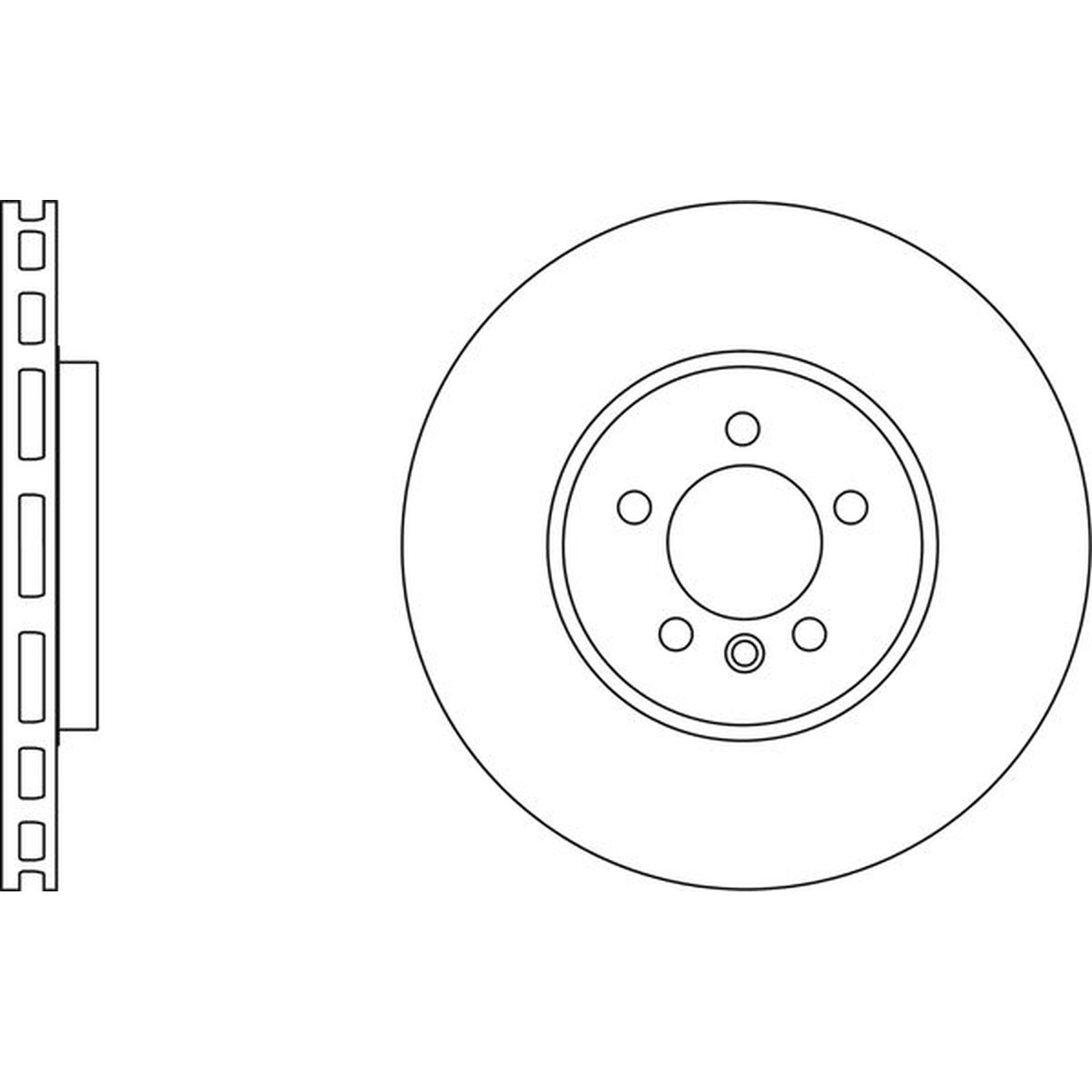 Apec Blue Brake Disc Front SDK6757 Fits Vauxhall Astra Cascada GTC Zafira Tourer