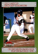2010 Midwest League All-Stars #23 Ryan Schimpf Covington Louisiana LA Card