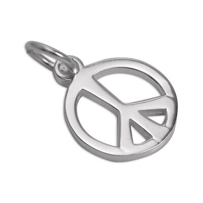 Sterling Silber Peace Zeichen Charm