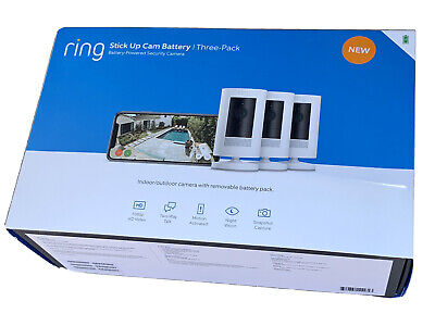 Ring Stick Up Cam Battery indoor 3台セット 3 Pack Ring Stick Up Cam Indoor/Outdoor Home Security Camera