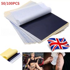 100 SHEETS TATTOO CARBON TRANSFER STENCIL KIT THERMAL COPIER TRACING PAPER A4