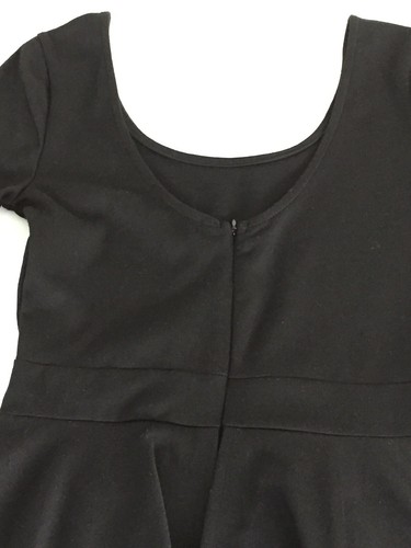 Vestido Living Doll Mujer Talla S Estilo Peplum Negro Liso Mezcla de Poliéster 34,5"L - Imagen 8 de 10