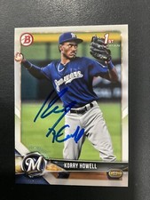 Korry Howell Signed Card 2018 Bowman Draft In Person Autograph (IP) Auto
