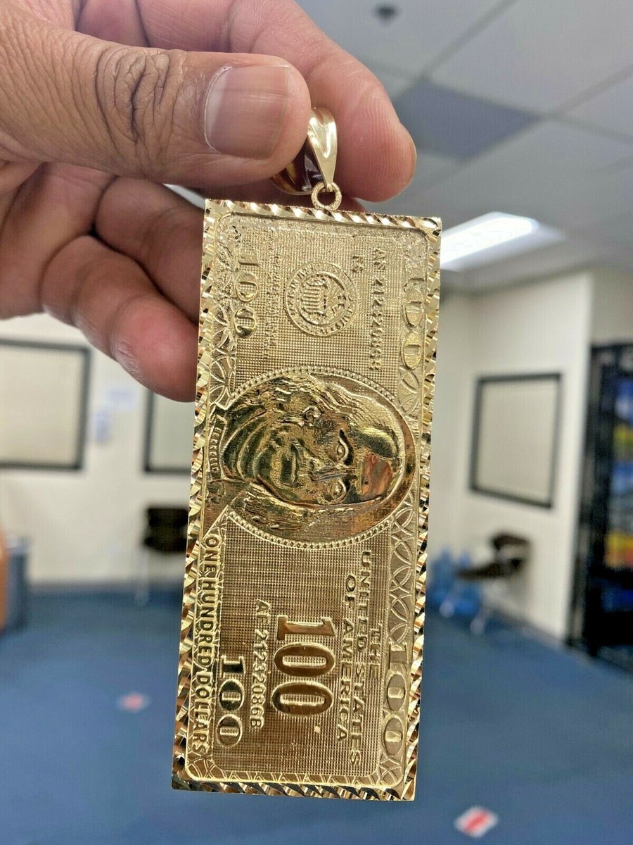Supreme 100DollarBill GoldPendant 最終価格 FW17 Supreme 100 Dollar Bill Gold Pendant + chain 14K Yellow