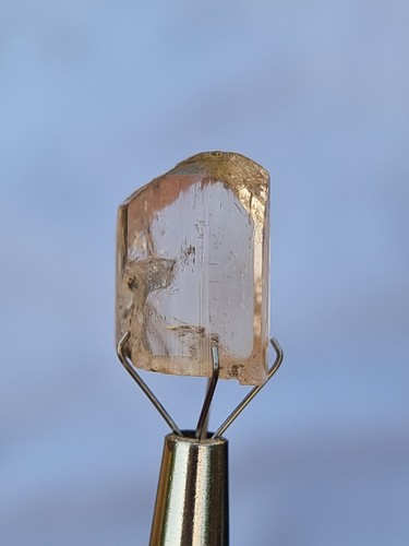 Raw Imperial Topaz Crystal Light Orange Natural Unheated Untreated From Katlang - Picture 1 of 6