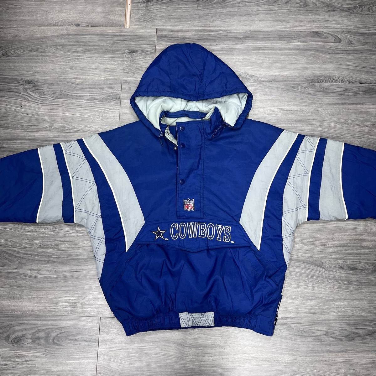 STARTER COWBOYSジャケットVINTAGEヴィンテージ Vintage Starter Dallas Cowboys Quarter Zip Puffer Jacket Large