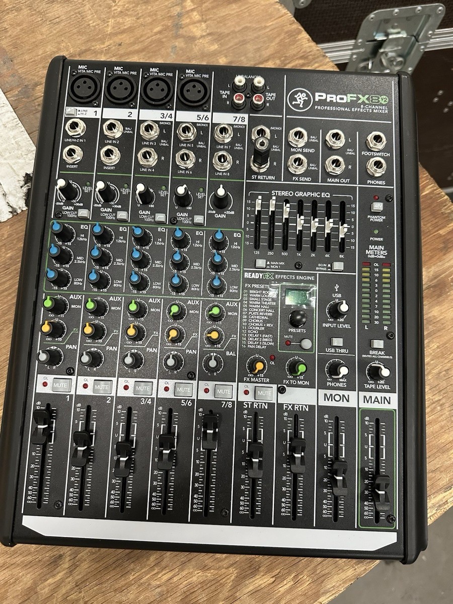 MACKIE PRO FX8 V2（ジャンク） Mackie PROFX8V2 8-Channel Professional Effects Mixer for