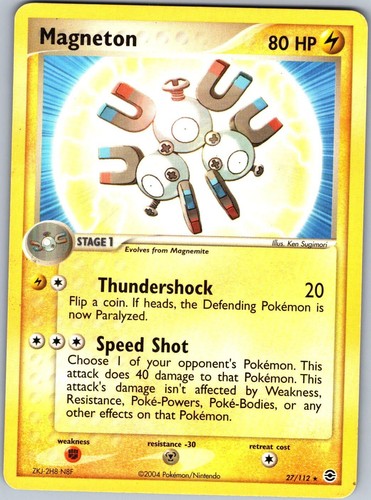 Magneton 27/112 Rare FireRed & LeafGreen Pokemon Lightly Played